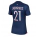 Paris Saint-Germain Lucas Hernandez #21 Replika Hemma matchkläder Dam 2023-24 Korta ärmar